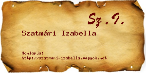 Szatmári Izabella névjegykártya